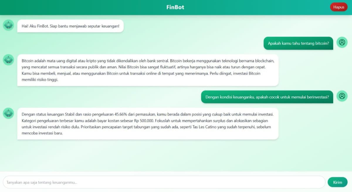 4. Dibantu AI & FinBot Cerdas